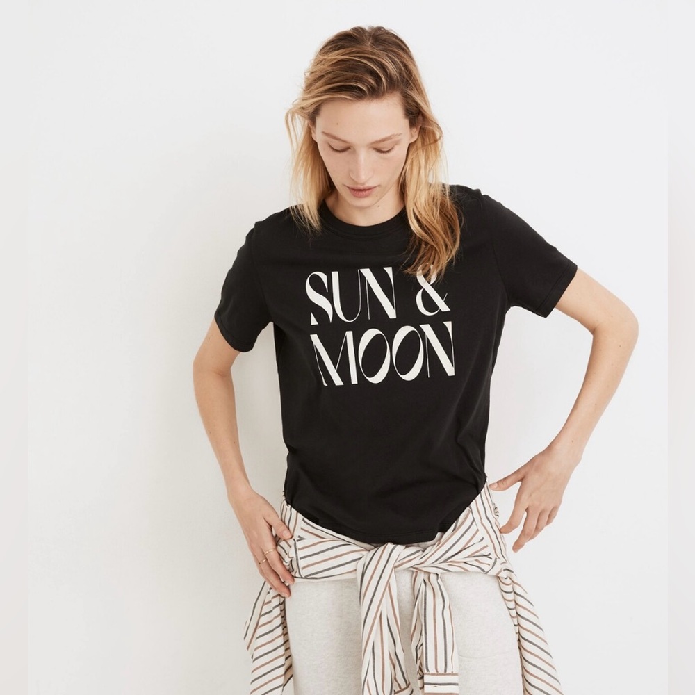 Madewell Sun & Moon graphic tomboy tee